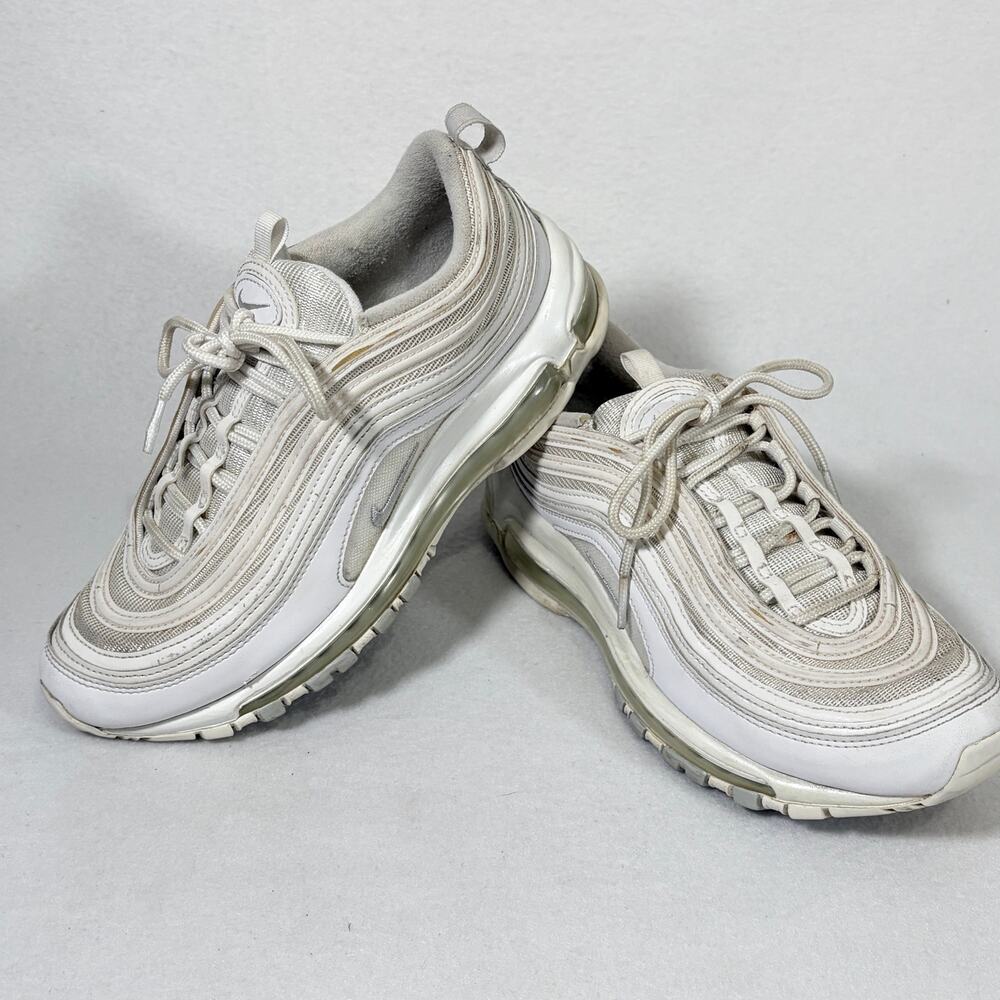 Nike Air Max 97 Shoes Womens Size 9.5 White 921733-100 Athletic Sneakers Trainer